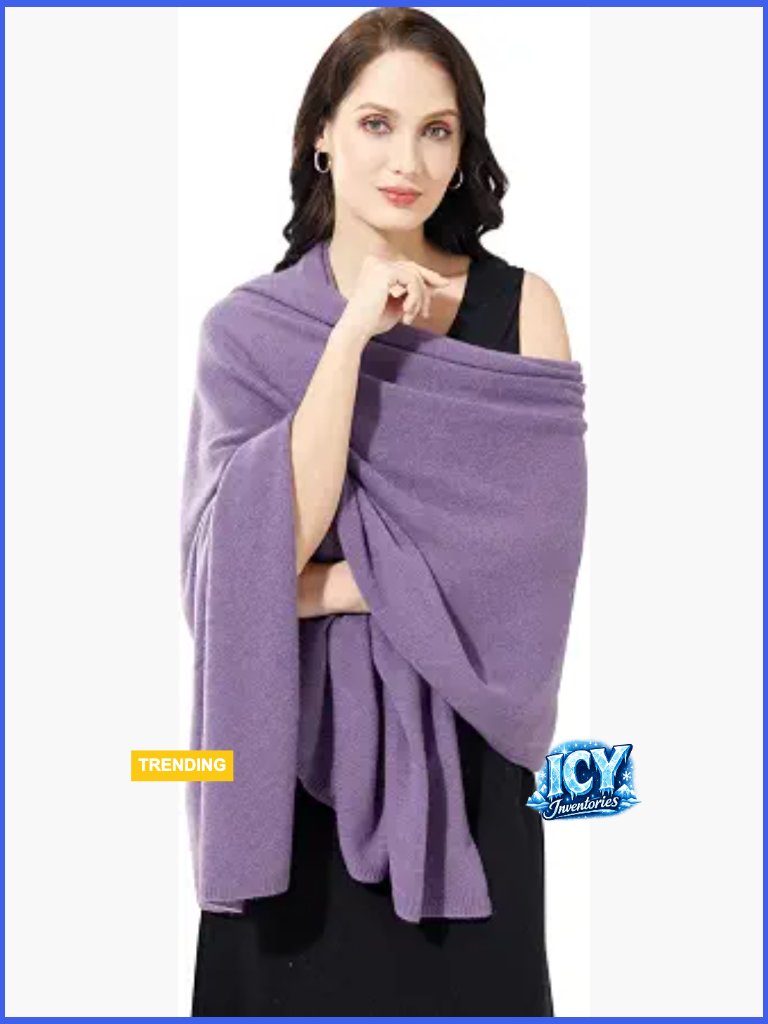 Luxury Cashmere Blend Wrap Scarf Stole Shawl Extra Large 87x27 Travel